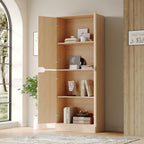 Housoul 71" Tall Freestanding Pantry Cabinet, 4 Doors Larder Cupboard with Adjustable Shelves, Kitchen Hutch for Kitchen & Dining Room, Oak
