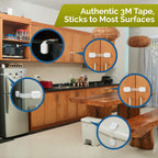 Child Safety Strap Locks (12 Pack) Baby Locks for Cabinets and Drawers, Toilet, Fridge & More. 3M Adhesive Pads. Easy Installation, No Drilling Required, White