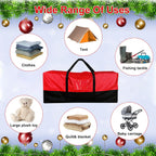 Christmas Tree Storage Bag, Fits Up 10 Ft Tall Artificial Trees, Heavy-Duty 600D Oxford Tree Bag with Reinforced Handles Zipper Clear Pocket, Storage Bags for Moving Items, Clothing, Outdoor, Bedding