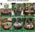 Wooden Curved Benches,Solid Wood Slatted Seat Fan-Shaped Garden Tree Bench,for Backyard Leisure Chair Patio Seating(Color4)