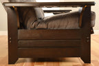 Kodiak Furniture Phoenix Futon in Black Finish, Full, Fairbanks Evergreen