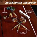 Barrington Chatham Bristle Dartboard, Cabinet Style, Pre-Assembled