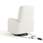 Graco Bellwood Power Recliner Swivel Glider (Ivory Boucle) – Electronic Power Recliner for Nursery, Includes Dual-USB Charging Port for USB-A & USB-C, Glider Rocking Chair with Full Recline