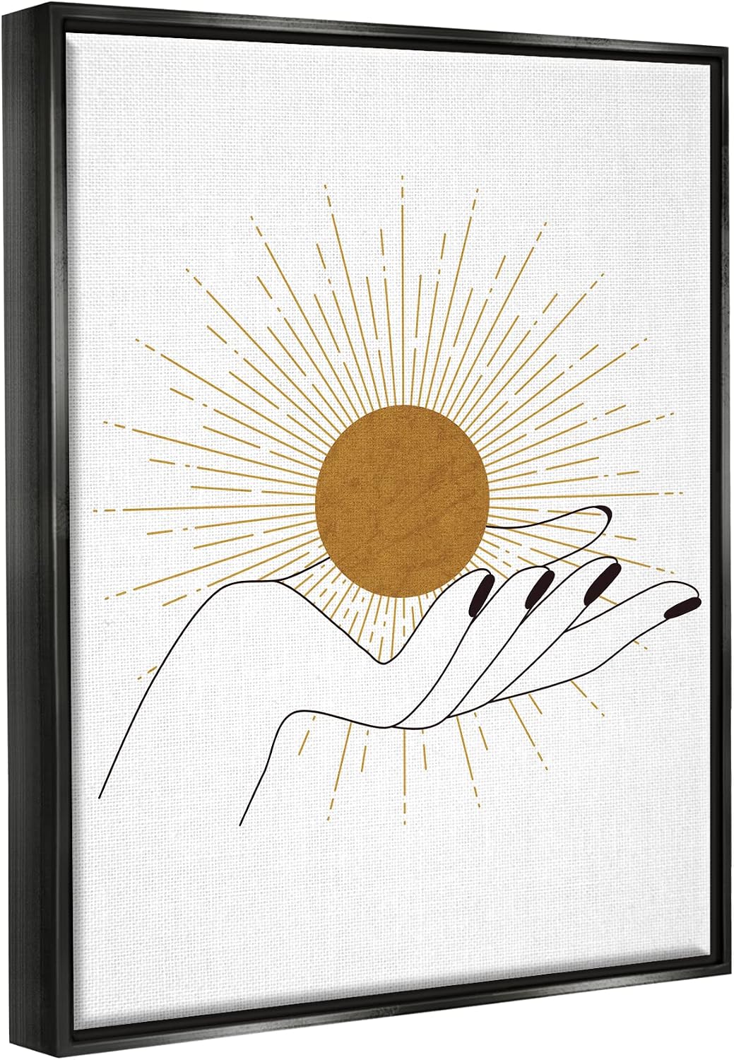 Stupell Industries Hand Holding Deco Inspired Sun with Rays, Design by JJ Design House LLC