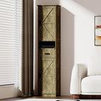 Retro Elegant Tall Bathroom Storage Cabinet, Narrow Storage Unit, Adjustable Shelves, for Entryway Kitchen,for Kitchen Home