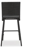 Christopher Knight Home Neal Outdoor Wicker Barstools, 4-Pcs Set, Dark Brown