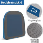 14 Inch Metal Chair Cushions Pads Magnetic Non-Slip Small Seat Cushion,Kitchen Chair Cushions,Bar Stool Cushions with Non-Slip Bottom,1pc(U-Shape,Blue,14x14x1.2in)