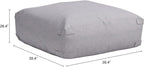 Zuo Luanda Outdoor Collection Ottoman Gray