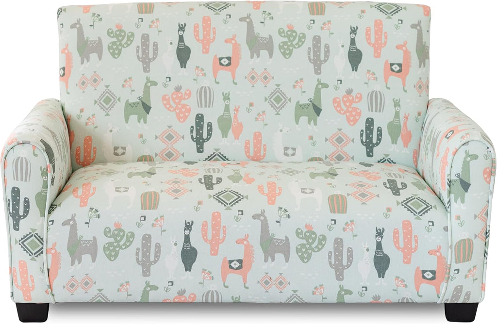 Toddler Upholstered Sofa (Llama Print)
