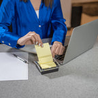 Mr. Pen Pop Up Sticky Note Dispenser, 3" x 3", Black, Sticky Note Dispenser, Sticky Note Holder for Desk, Clear Top