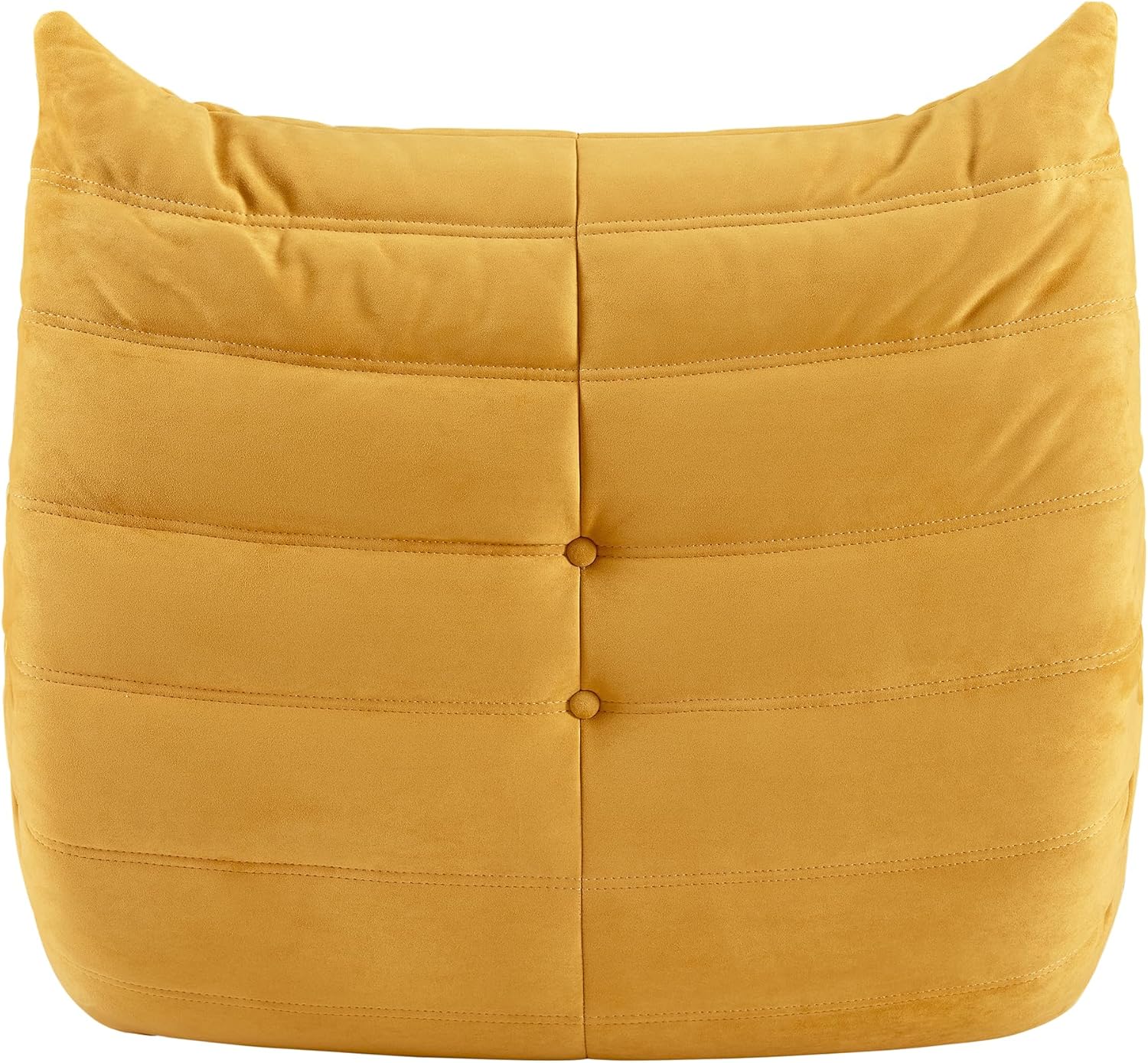 Bean Bag Chair - Corner Sofa, Fireside Chair Bean Bag Sofa Large Bean Bag Chair for Adults,Fireside Floor Couch for Living Room, Bedroom, Gaming & Office (Yellow, Single)