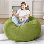 3FT Bean Bag Chairs Teardrop Bean Bag Chair for Adults Beanbag Chair with Memory Foam Filled Machine Washable Cover for Living Room, Bedroom