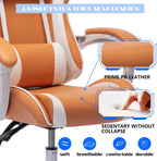 Gaming Chair for Adults, High Back Ergonomic Computer Gaming Chair with Headrest and Lumbar Support, Orange
