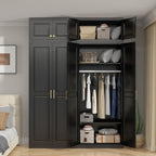 UNICOLY 15" Wall Mounted Storage Cabinet, Small Armoire Wardrobe Closet | Small Hanging Cabinet for Bedroom School, Employee, Gym, Armarios De Ropa para Dormitorio, Assembly Required, Black