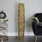 Deco 79 Aluminum Metal Coral Decorative Vase Centerpiece Vase, Vase for Home Decoration 10" x 10" x 45", Gold