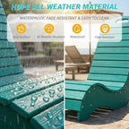 Skybright HDPE Pool Lounge Chairs, in-Pool Chaise Lounge Outdoor with Wheels, S Shape Patio Sun Shelf Lounger for Poolside, Deck, Patio, Beach