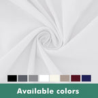 Biscaynebay Wrap Around Bed Skirts with Split Corners for Queen Beds 15" Drop, White Adjustable Elastic Dust Ruffles Easy Fit Wrinkle Resistant Silky Luxurious Fabric Machine Washable