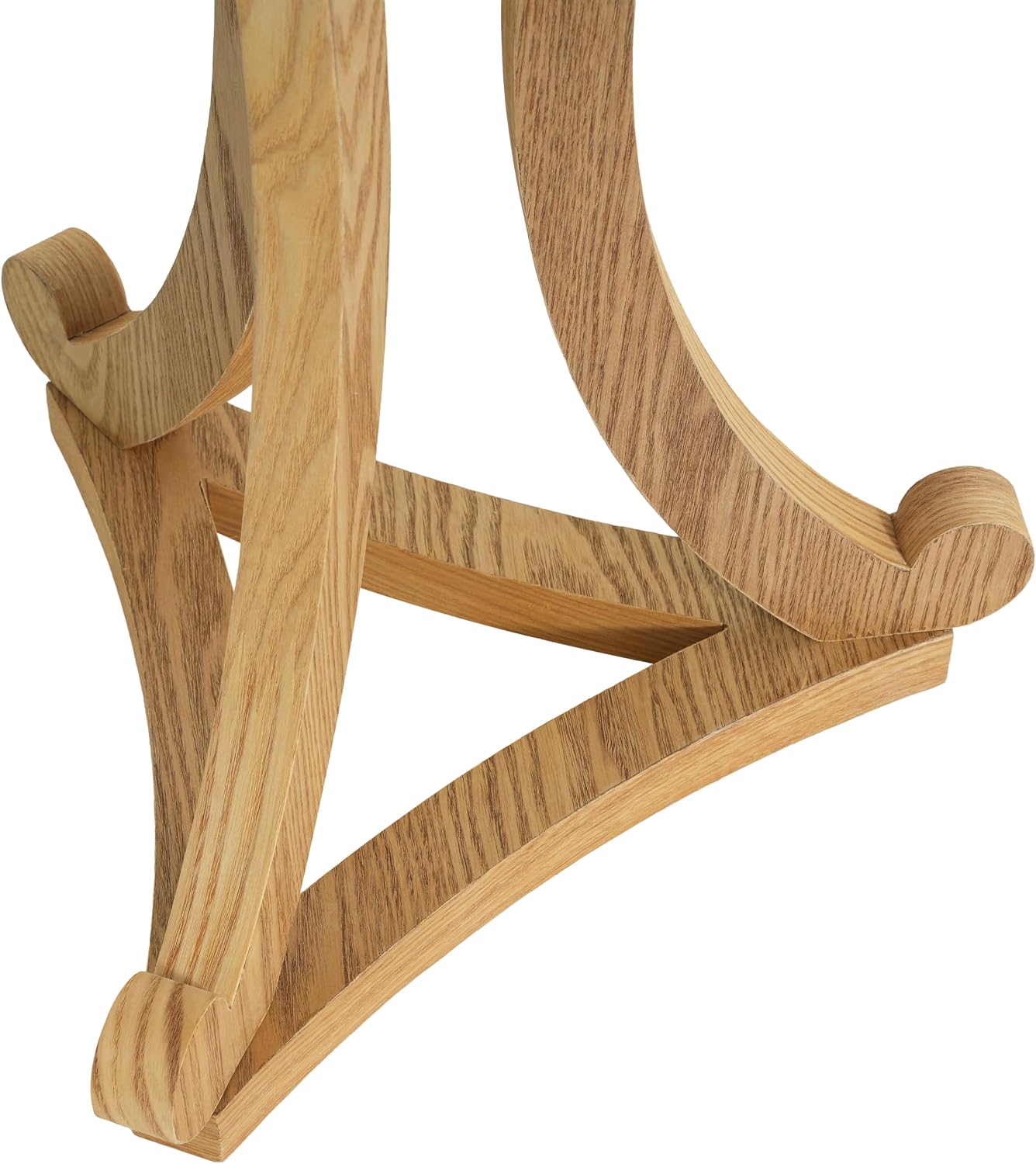 Christopher Knight Home Isele Wood Accent Table with Round Slatted Top Design, Small Side Table with Unique Curved Base, Modern End Table for Living Room/Bedroom/Small Spaces, Natural