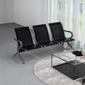 Kinsuite Waiting Room Chair - 3-Seat Airport Reception Lobby Office Bench, Black