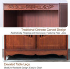 Buddhist Altar Decor Standing Cabinet, Home Meditation Shrine with Cabinet, Churches Altar Table with Drawers, for Living Room Bedroom Office(39 * 33 * 170cm/15.4 * 13 * 67in)