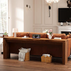 70 Inch Long Entryway Table, Narrow Console Table for Foyer Hallway Living Room, 11.8'' Wide Table with Sturdy Structure, 31.5" Tall Sofa Table for Entry Way Decor & Storage, Burly Wood