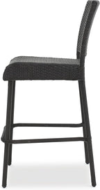 Christopher Knight Home Neal Outdoor Wicker Barstools, 4-Pcs Set, Dark Brown