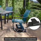 Project Patio - Rocker Spring Plate 2.5 Inch x 5 Inch, Universal Fiberglass Replacement Part for Swivel Rocking Chair, Outdoor Furniture Repair - 2 Pack