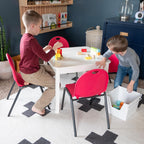 Backyard Discovery 12" Kid's Stacking Chairs-4 Pack-Red