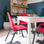 Backyard Discovery 12" Kid's Stacking Chairs-4 Pack-Red