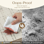PureCozy Beige Washable 2x6 Runner Rug for Hallways Neutral Modern Long Carpet Non-Slip Low Pile Soft Indoor Accent Throw Rugs for Entrance Kitchen Bedroom Dining Laundry