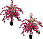3FT Artificial Bougainvillea Tree – Realistic Faux Bougainvillea Tree with Pink Silk Flowers, Lifelike Artificial Flowering Plant in Pot for Indoor Outdoor Home, Living Room, Porch, Patio Decor