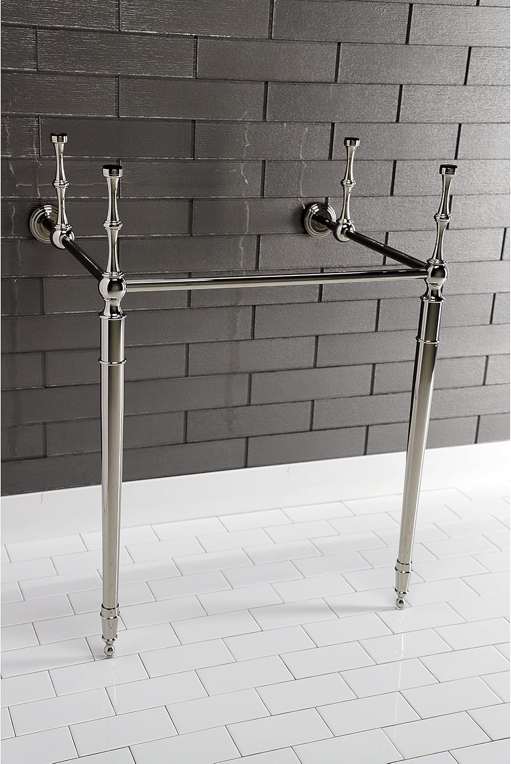 Kingston Brass VPB33226 Edwardian Brass Console Sink Legs, Polished Nickel