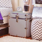 Rhino Trunk & Case Classic Cube Trunk - Home Storage Box, College Footlocker and Seating - 18"x18"x20", 1500+ lbs Capacity, Many Colors, Soft-Close Lid. USA Made Secure Dorm Furniture & Organization