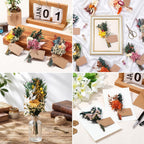 8 Pack Dried Flower Mini Bouquets Arrangement Bridesmaid Gift Natural Flower with Tags for DIY, Wedding, Birthday Decor Party Favors