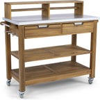 Homestyles Maho Golden Teak Potting Bench
