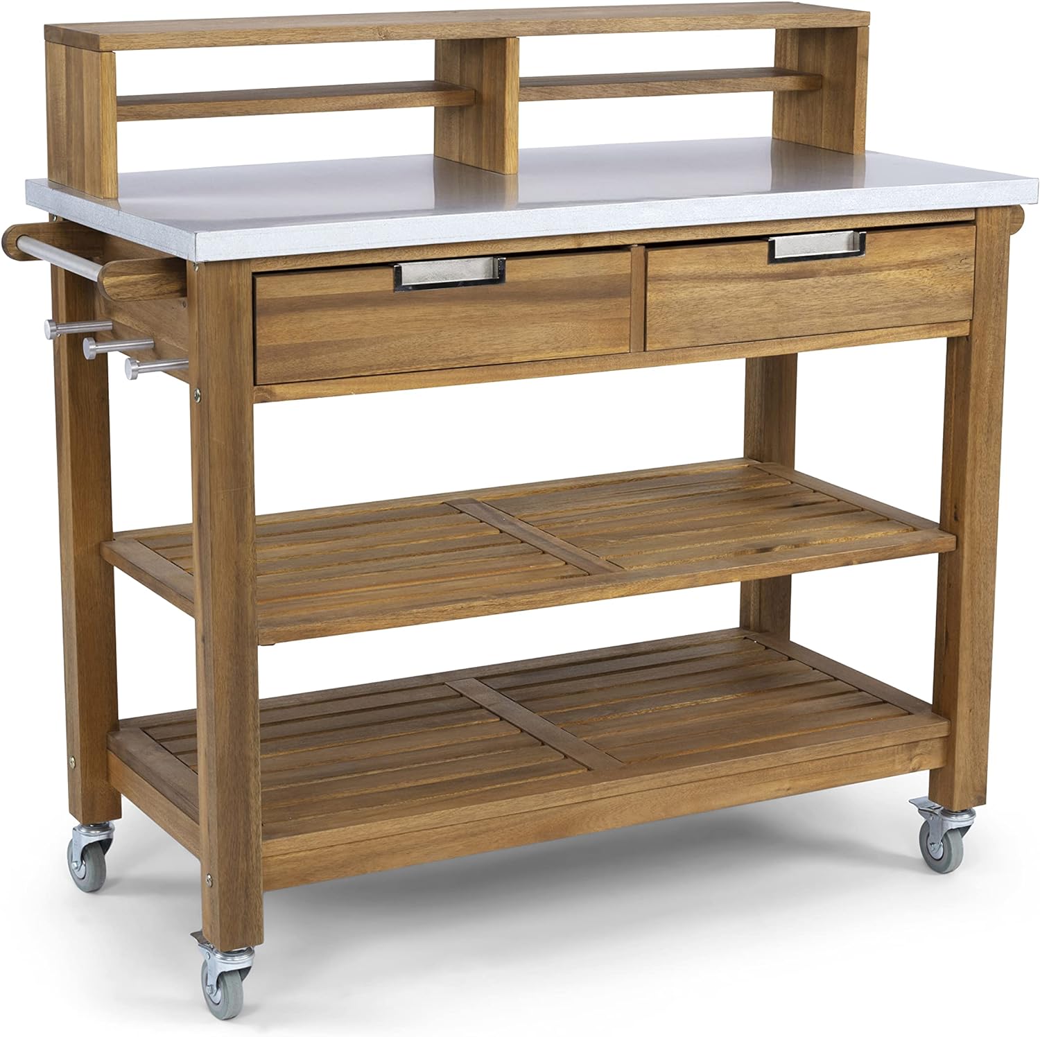Homestyles Maho Golden Teak Potting Bench