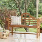 Cambridge Casual Lutyens 4-Foot Teak Wood Garden Bench, Outdoor Teak Bench for Patio, Porch, Deck, Lawn & Backyard, Weather-Resistant Wooden Outdoor Seating