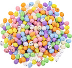Celltestria 150 Pcs 8 Colors Mini Easter Eggs Artificial Foam Speckled Eggs Small Pastel Decorative Easter Bird Eggs for Basket Fillers Spring Party Favors Wreath Decor Craft Projects