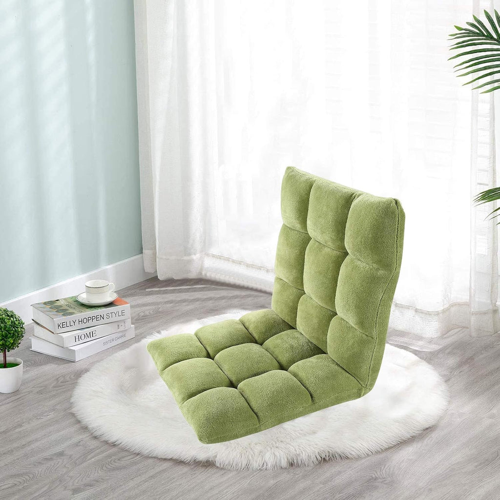 Velago Clam Folding Lazy Sofa, Lime Green
