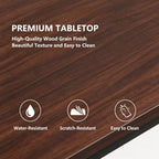 Long Bar Table - 41" Counter Height Narrow Bar Table with Solid Wood Top, Bar Height Table with Metal Frame, Space-Saving Pub Table for Kitchen, Living Room, Behind Couch, Coffee Shop Walnut