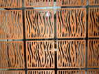 Hanging Wood Divider Panels, Teak Finish, 12 Pack
