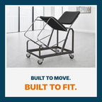 OEF Furnishings OEFDY86 Stack Chair Dolly, Heavy Duty Steel Cart (Vertical Cradle, Fits OEF8600 Series and Similar Sized Stack Chairs, 1100 lb Weight Capacity, Swivel Casters)