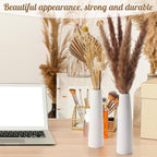 12 Pieces White Ceramic Vases for Home Decor 7.09 inch Tall Vases for Centerpieces Modern Floral for Wedding Party Event Home Office Decoration (Modern)