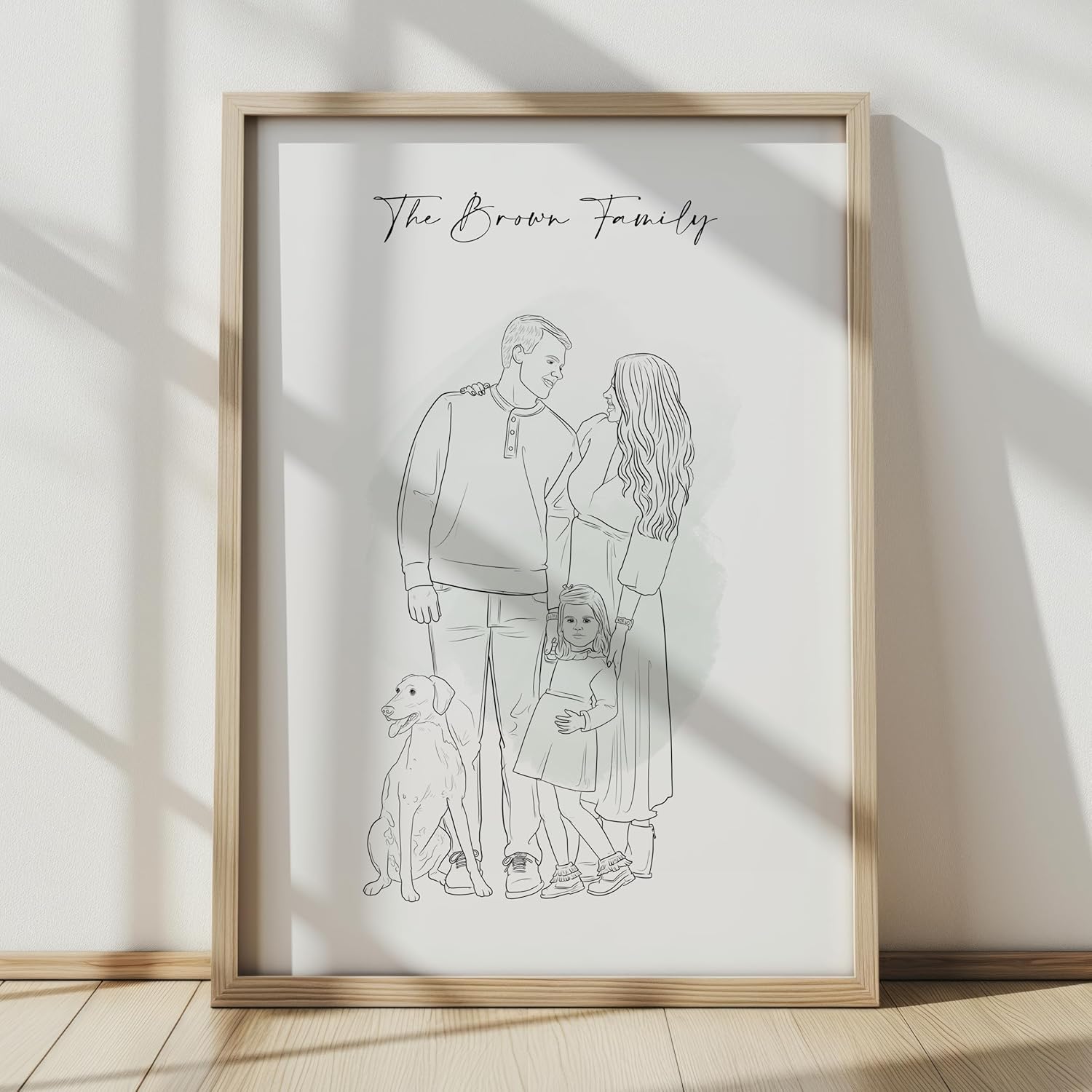 NudoHome Personalized Custom Line Portrait – Minimalist Hand-Drawn Illustration from Your Photo | Gift for Mother’s Day, Father’s Day, Birthdays, and Christmas, gift