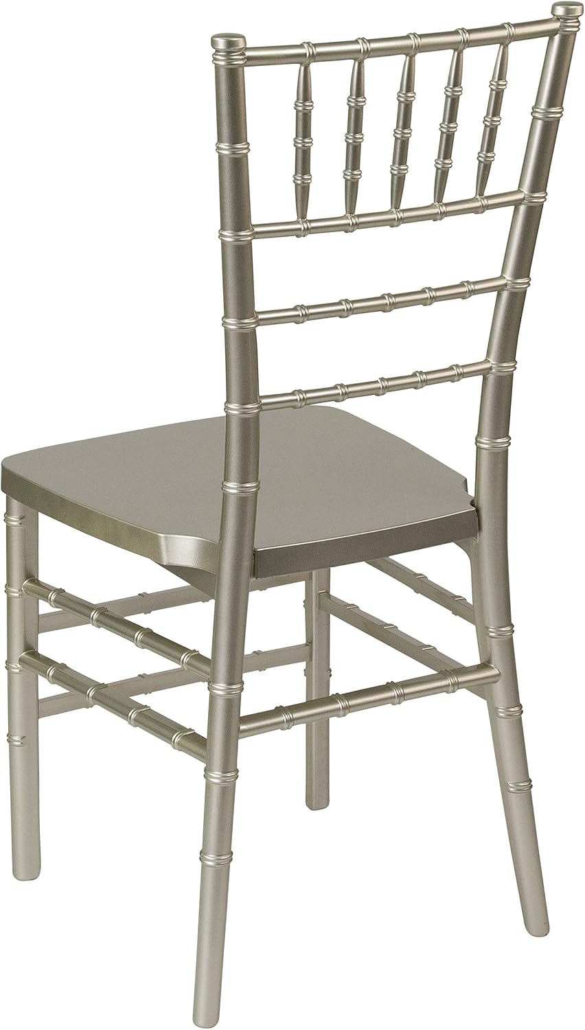 Flash Furniture HERCULES PREMIUM Series Champagne Resin Stacking Chiavari Chair