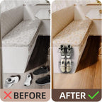 Foldable RV Shoe Rack - Wall Mounted Shoe Storage, Car Shoe Holder Space Saver, Hanging Shoe Organizer for Various Shoes in Camping RV Travel, 2 Pack.