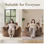 Oversized Bean Bag Chair for Living Room Furniture Bean Bag Chairs for Adults- Small Couch & Lounge Accent Chair for Living Room Chairs or Bedroom