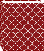 Magnetic Self-Stick 3-Ring Photo Album 100 Pages (50 Sheets), Elegant Diamonds Design