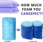 10 LBS Bean Bag Filler,Comfortable and Soft Bean Bag Chair Filler, Memory Foam Stuffing for Cooling Pillow,Beanbag，Dog Bed,Couch Stuffing Fill for Cushions，Arts, Crafts, and Sewing