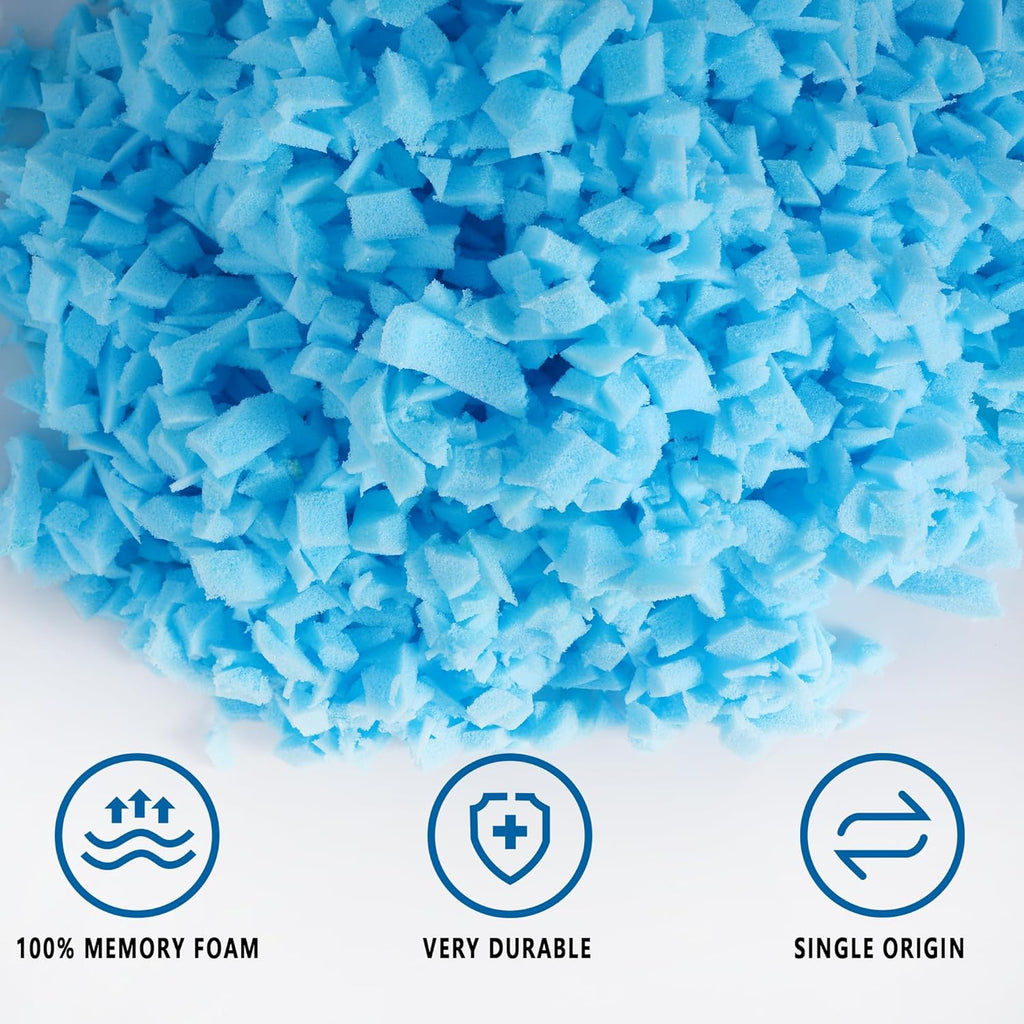 10 LBS Bean Bag Filler,Comfortable and Soft Bean Bag Chair Filler, Memory Foam Stuffing for Cooling Pillow,Beanbag，Dog Bed,Couch Stuffing Fill for Cushions，Arts, Crafts, and Sewing